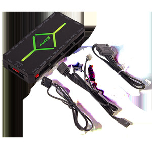 Di vendita superiore PWM controllo temperatura hub ARGB luce divina sincronizzazione telaio ventola 2-in-1 telecomando controller - Product Image 1