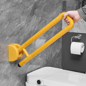 Barre d'appui pour toilettes en acier inoxydable antidérapante, fixation murale pour la sécurité des personnes âgées - Product Image 2