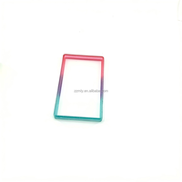 Étui transparent minimaliste en TPU anti-RFID pour cartes et documents, compatible avec les slabs de gradation P/S/A/BGS/SGC, design arc-en-ciel scintillant, ajustement universel et tendance