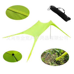 Outdoor Beach Tarpaulin 300x300x200mm Square Manual Setup Ventilated Sunshade For <b>Camping</b> Fishing - Product Image 5