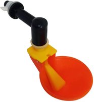 Tasse à eau de poulet avec bouteille 1L Kit d'abreuvoir automatique de tasse d'eau de poulet pour oiseau de Pigeon de volaille