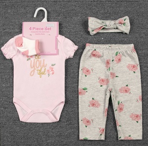 Tutina estiva di alta qualità per bebè a maniche corte in cotone morbido e con stampa tutina per neonati vestiti per strisciare - Product Image 6