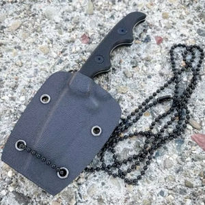 Funda Protectora de Kydex con Logotipo Personalizado PN-6025, Cuchillo de 5 Pulgadas con Agarre Superior, Cuchillo de Cuello de <span class=keywords><strong>Asalto</strong></span> Stealth con Forma de Tanto para Caza, Supervivencia y Campamento - Product Image 3