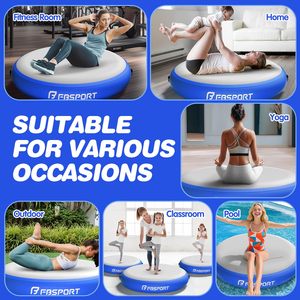 FBsport Tapis de gymnastique gonflable <span class=keywords><strong>rond</strong></span> personnalisé pour la gymnastique et le tumbling, Grand <span class=keywords><strong>Airtrack</strong></span> gonflable pour la gymnastique et le tumbling - Product Image 3
