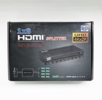 Divisor HDMI 4Kx2K UHD 1x4, 1 Entrada 4 Salidas, Divisor de Audio y Video HDMI 1.4 3D para HDTV, DVD, PS3, TV, Monitor