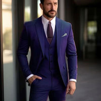 Costume homme vert menthe formel à un bouton, col châle, 3 pièces, veste, gilet, tenue décontractée, fête, bal, mariage, ensemble pour marié