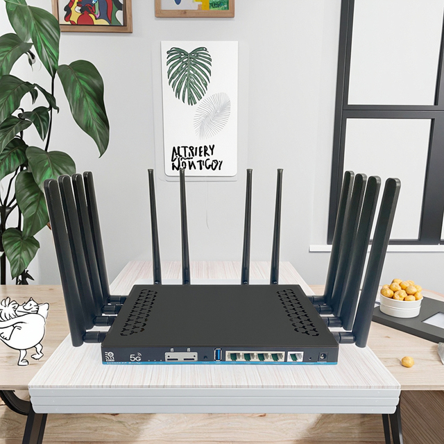 Latest MT7981B Chipset Modem 5G Router OpenWrt with 1WAN+4LAN Gigabit Ports Support MESH Network Customized Wireless WIFI Router