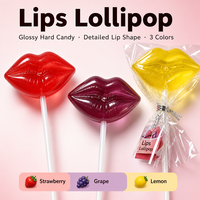 Permen Lollipop Bunga 5 Rasa, Permen Keras Mengkilap Bentuk Lima Kelopak, Permen Rasa Buah, Camilan Anak, Grosir