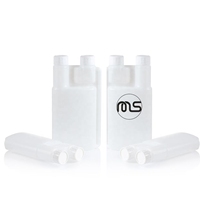Bouteille à double col en plastique HDPE LDPE pour médicaments liquides pour animaux de ferme et de compagnie, 3oz 250ml 500ml 1000ml