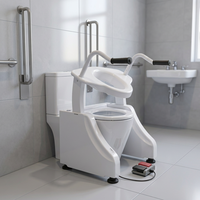 Rehausseur de siège de toilette pour personnes âgées et handicapées – Aide à la mobilité pour la salle de bain à domicile