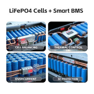 고출력 LiFePO4 배터리 솔루션 <span class=keywords><strong>24V</strong></span> 80V 50Ah 600Ah 지게차 AGV 골프 카트 청소기 고소작업차 OEM ODM 풀 시리즈 - Product Image 4