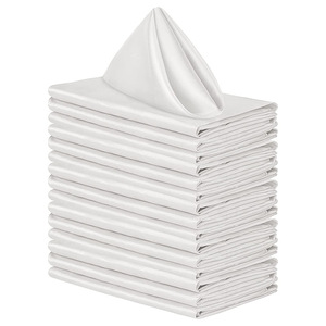 17x17 Inches square Hotel Restaurant Washable Soft <strong>Table</strong> Placemats Satin Polyester Napkins <strong>Cloth</strong> for Dinners Weddings Parties - Product Image 5
