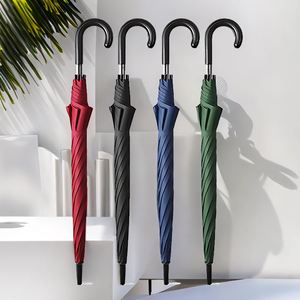 Hot Selling Printing Advertising Handle Golf Uv Protection Hook <b>Umbrella</b> <b>Windproof</b> Auto Open Custom Logo Straight - Product Image 1