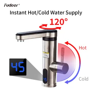 3000w 220v LED Digital Instant Hot Water Tap Electric Heating Faucet Instant Electric Water Heater Faucet Bathroom Mixer Tap