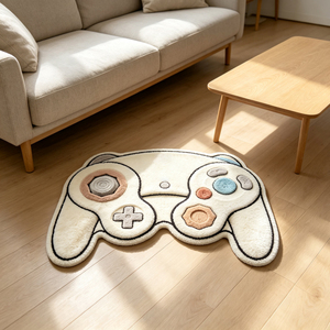 Alfombra Personalizada con Diseño de Control de Videojuegos, Alfombra de Felpa Gruesa con Forma Irregular, Alfombra de Área con Diseño de Dibujos Animados - Product Image 5