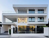 Clôture en verre pour extérieur, cadre en acier inoxydable sans cadre, résistant à la rouille, balustrade carrée en verre pour balcon, poteaux de garde-corps pour villa et appartement