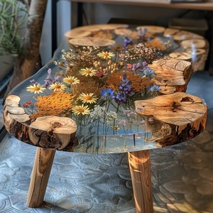 <span class=keywords><strong>Table</strong></span> de <span class=keywords><strong>salle</strong></span> à <span class=keywords><strong>manger</strong></span> moderne en <span class=keywords><strong>bois</strong></span> de rivière et résine époxy, prix d'usine, sur mesure - Product Image 1