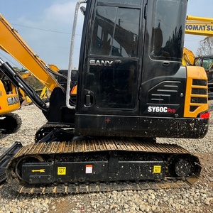 Mini-excavatrice Sany 60C 6 tonnes d'occasion, 95% NEUF, excellente qualité, modèle 2022, moteur, boîte de vitesses, pompe, PLC, prix bas, vente - Product Image 4