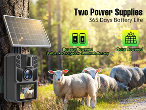 กล้องถ่ายภาพกลางคืนแบบกันน้ำ IP66 ความละเอียด 4K สำหรับสัตว์ป่ากลางแจ้ง ใช้พลังงานแสงอาทิตย์ พร้อมระบบมองกลางคืน ปี 2025 - Product Image 5