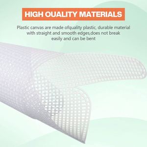 78120 Toiles en maille plastique pour broderie, kits de fabrication de sacs bandoulière, toile vierge transparente pour broderie artisanale - Product Image 4