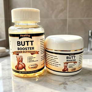 Combo Capsules et Crème Volumisante pour les Fesses – Complément Liftant et Hydratant à Action Rapide pour des Hanches Sublimées, Corps Courbeux Féminin - Product Image 1