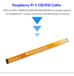 80mm-700mm Range <span class=keywords><strong>Raspberry</strong></span> <span class=keywords><strong>Pi</strong></span> <span class=keywords><strong>DSI</strong></span> CSI FPCケーブル5カメラケーブル38mm 150mm 200mm 300mm 400mm 500mm 700mm特徴 - Product Image 4