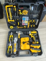 Kit de herramientas multifuncional para el hogar, kit de herramientas de combinación de Taladro Inalámbrico mecánico Craftsman, juego de herramientas de carpintería