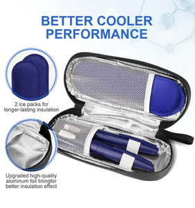 Diyabetik insülin soğutucu seyahat çantası tıbbi soğutma saklama çantası kan şekeri monitörü malzemeleri - Product Image 5