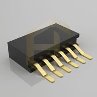 Connecteur de carte à broches droites double rangée femelle OEM PM127-2-04-Z-4.3-G0, pas de 20 mm