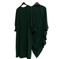 CCY Abaya et hijab musulman modeste 2 pièces ensemble robes islamiques pour femmes caftan vêtements traditionnels musulmans Robe Khimar Musulman