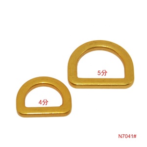 Gesper Logam Bentuk D Berkualitas Baik untuk Tali Ransel, Kancing Setengah Lingkaran Warna Emas Antik untuk Kalung Anjing - Product Image 3