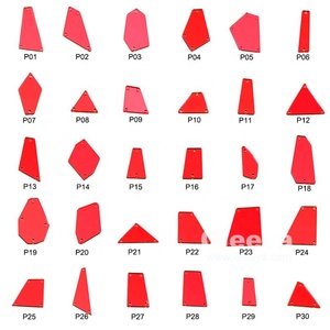 Nuevos Cristales Verdes para Coser, Gemas Acrílicas con Acabado de Espejo, Más de 37 Formas, Adhesivos Planos para Coser en Vestidos de Noche - Product Image 6