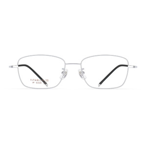 Montures de lunettes en titane pur 6306, lunettes optiques rectangulaires légères pour hommes, pour ordonnances - Product Image 1