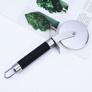 All Stainless Steel 430 Foldable Pizza Cutter Single <b>Wheel</b> Non-Slip Sustainable Metal Kitchen Tool - Product Image 3