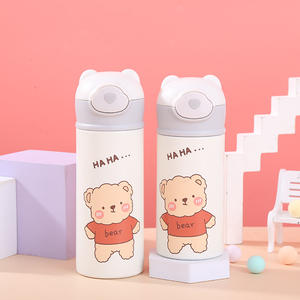 Termo de paja de acero inoxidable 304 para niños, taza de rebote creativa de viento INS para mujer, taza de regalo encantadora, venta al por mayor CUP1788 - Product Image 5