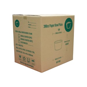Vente en gros de bol kraft jetable 390cc en papier d'emballage à emporter biodégradable de qualité alimentaire bol à salade bol à soupe Philippine - Product Image 5