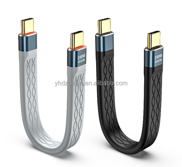 240W Portable USB C Laptop Cable Compatible with 40GB 8K Computer Data Cable, Android Universal Adapter Fast Charging Cable