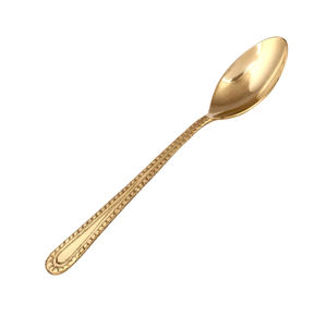 Wholesale High Quality Brass Spoon Trendy Designed <b>Gold</b> Plated <b>Mirror</b> Handmade Dishwasher Safe Spoon for Dining <b>Table</b> Restaurant - Product Image 1