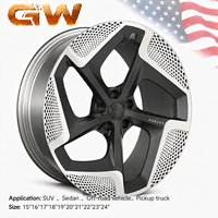 Jantes forgées noires GW Stealth 17-22 pouces 5x130 5x112, usinées CNC de précision, directionnelles, pour Porsche Taycan, Audi E-tron GT, BMW i4, iX