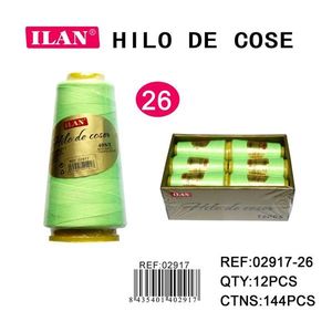 Filo da Cucito Ilan 26 Colore Verde Confezione da 12 Pezzi in Scatola - Product Image 3