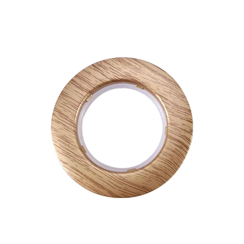 wholesale 45mm curtain rings Wood grain pattern style plastic eyelet rings