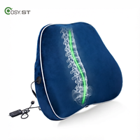 Coussin de soutien lombaire ergonomique respirant de haute qualité, chauffant par USB, amovible, lavable, en mousse à mémoire de forme tricotée