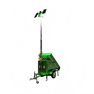 Tour d'éclairage d'urgence mobile de type remorque, lampe solaire pour les mines en extérieur - Product Image 1