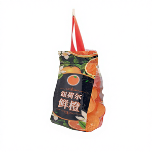 Sacchetto a Rete per Frutta con Fondo Sigillato e Manico, Borsa a Rete per Imballaggio di Frutta e Verdura - Product Image 3