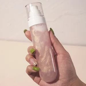 Spray para controle de longa duração, pulverizador para rótulos privados, brilhante, brilhante, glitter facial, ajuste de maquiagem