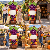 Modèle gonflable de récolte de raisins en gros, décoration publicitaire pour événements extérieurs, vignobles, fermes et festivals