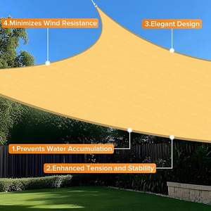 צל שמש מלבני של <span class=keywords><strong>Shade</strong></span>&Beyond בגודל 12'X16' בצבע חול לפטיו, גינה וחצר - Product Image 6