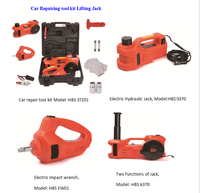 Kit d'outils de réparation de voiture hydraulique électrique, ensemble complet avec cric à double fonction et outils de maintenance pour l'entretien automobile