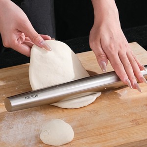 Stainless Steel <b>Rolling</b> Pin 32cm 37cm 42cm For Dough Noodle Making Kitchen <b>Tool</b> - Product Image 4