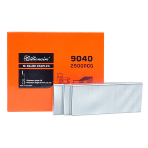 <span class=keywords><strong>Alambre</strong></span> medio de <span class=keywords><strong>18</strong></span> calibres, grapas chapadas en zinc para muebles de madera, 90, <span class=keywords><strong>25</strong></span> mm - Product Image 6